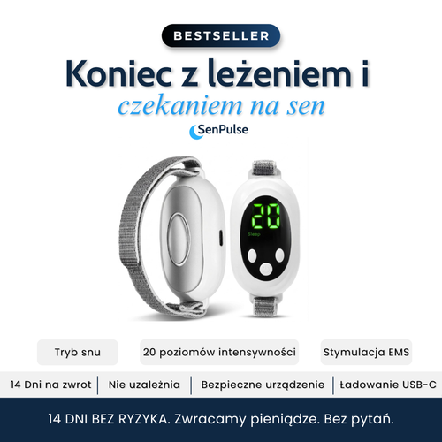 Urządzenie EMS pomagające w usypianiu i stresie SenPulse™